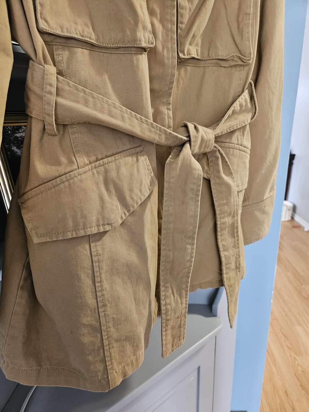 7 For All Man Kind Utility Belted Jacket Cotton Camel Colour (XL?) - Picture 4 of 7